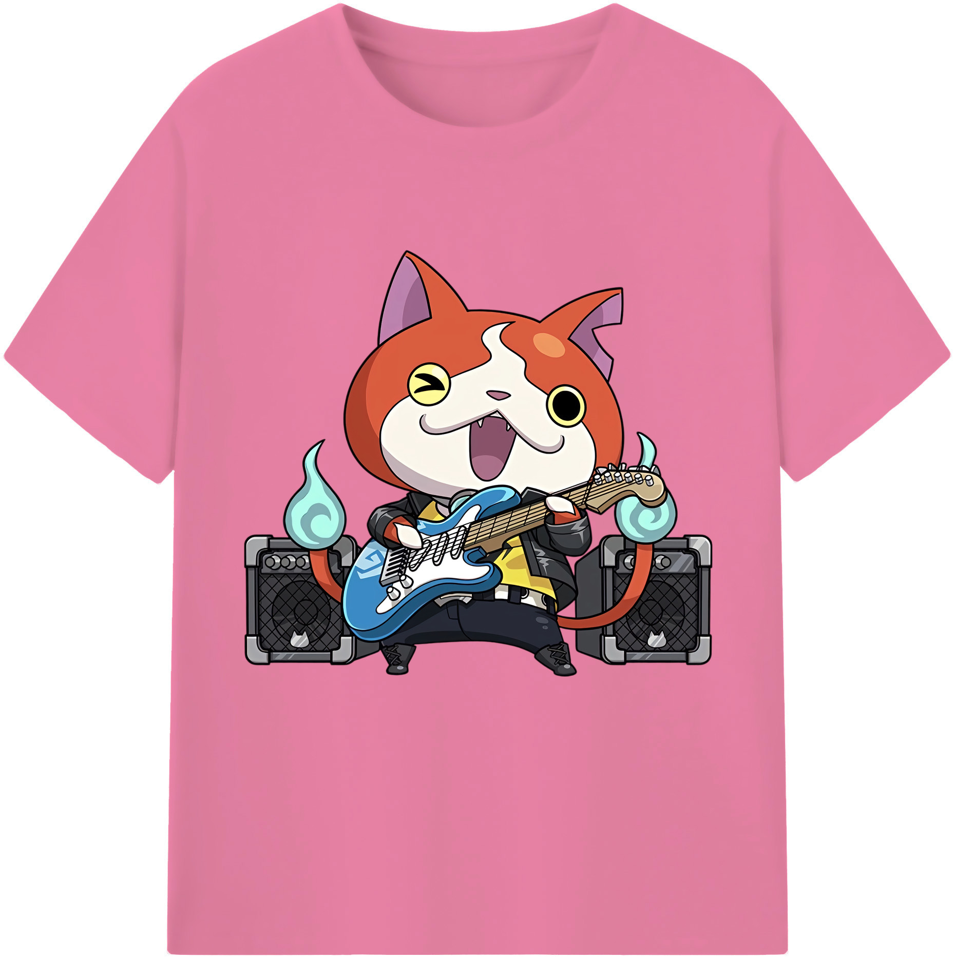 （画像用） 妖怪ウォッチ Yo-kai Watch 綿100％半袖Tシャツ（フロントプリント）